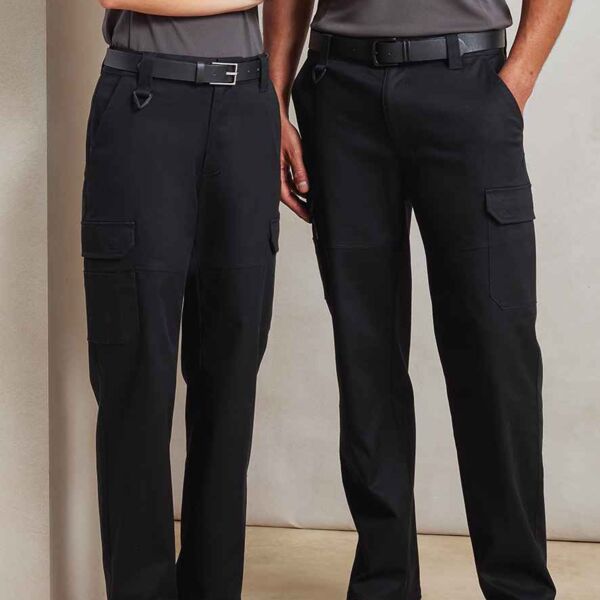 Premier Unisex Stretchchecker Work Cargo Trousers Thumbnail